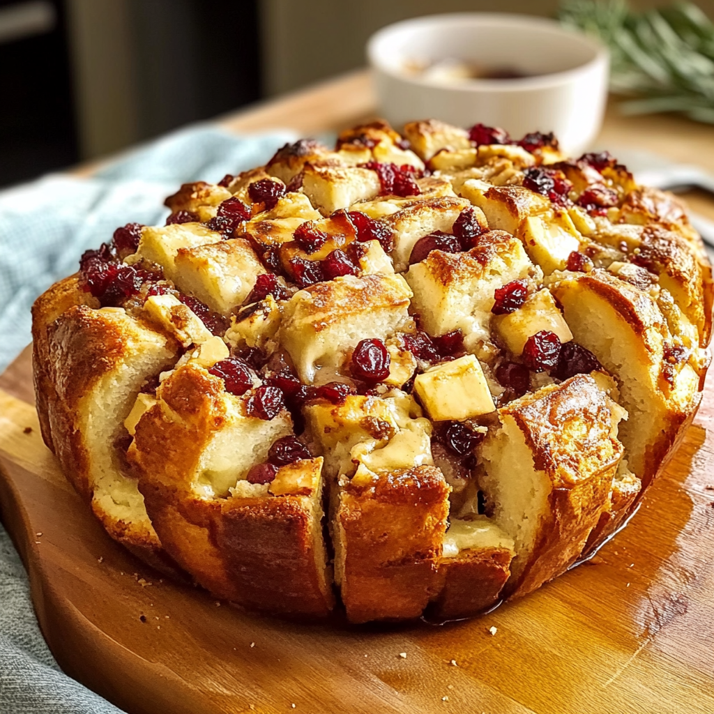 Cranberry Brie Pull-Apart Bread