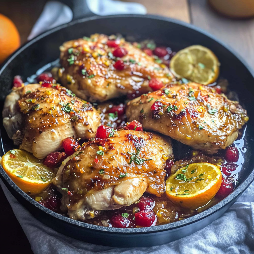 Cranberry Orange Chicken Skillet