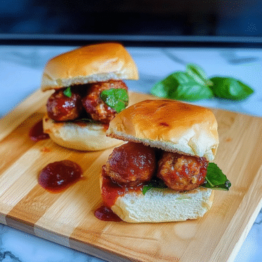Friendsgiving Turkey Meatball Sliders