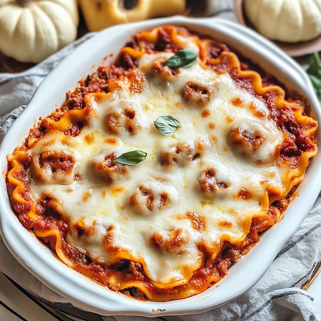 Ghostly Lasagna for a Delicious Halloween Feast