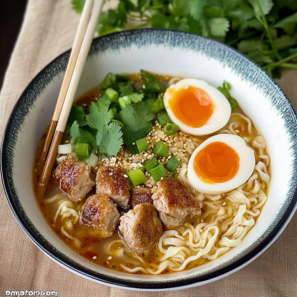 Ginger Miso Turkey Ramen
