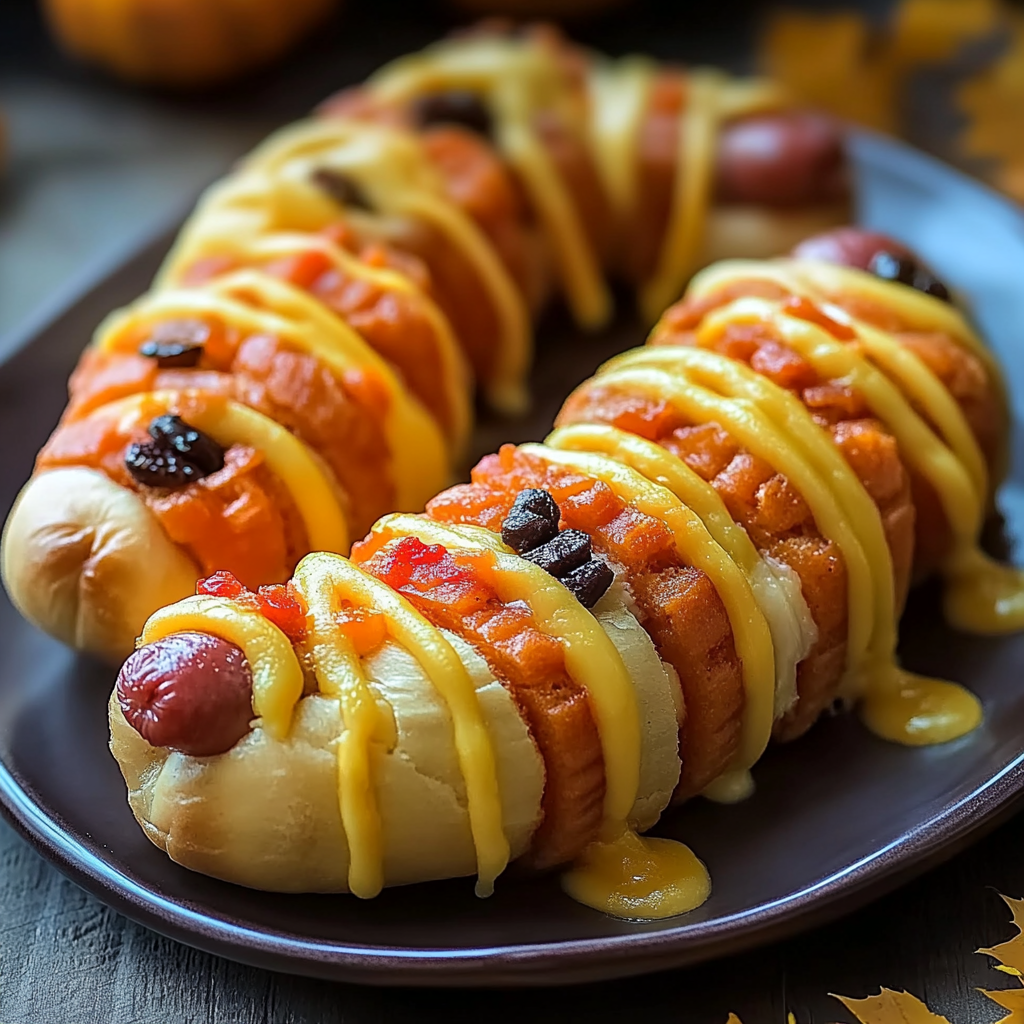 Halloween Mummy Hot Dogs