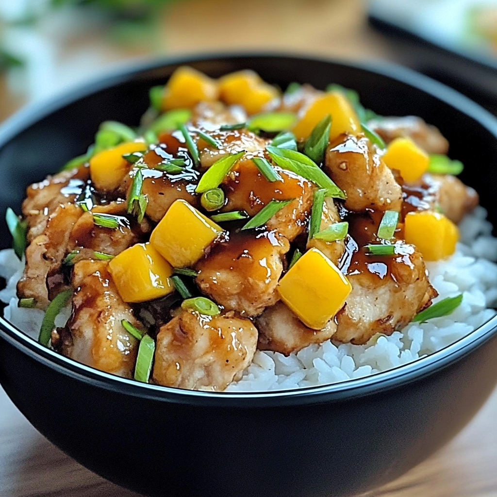 Mango Glazed Chicken Karaage