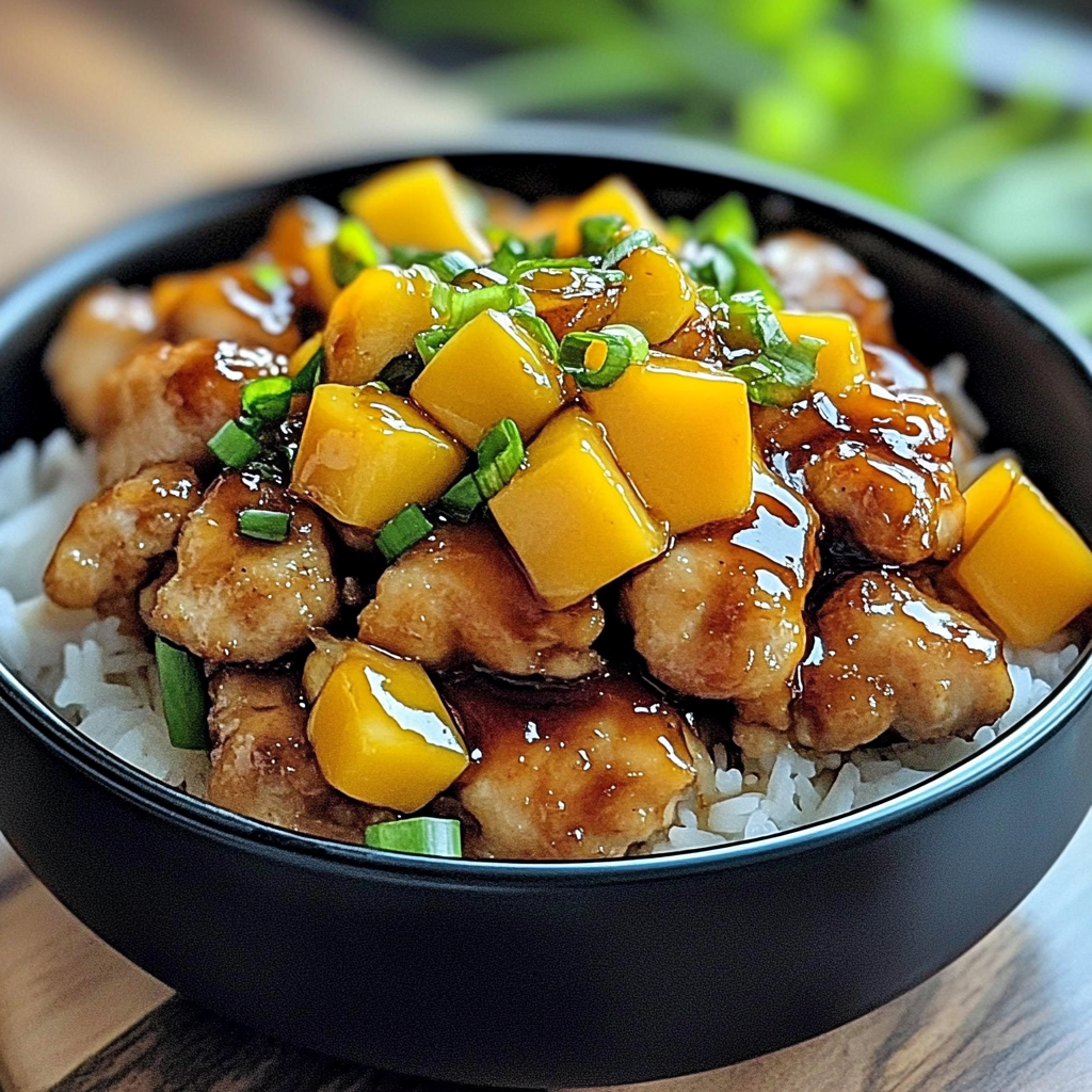 Mango Glazed Chicken Karaage