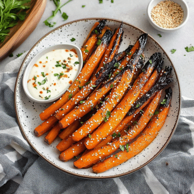 Miso Glazed Carrots with Dip