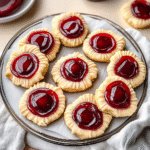 Plum Jelly Thumbprint Cookies