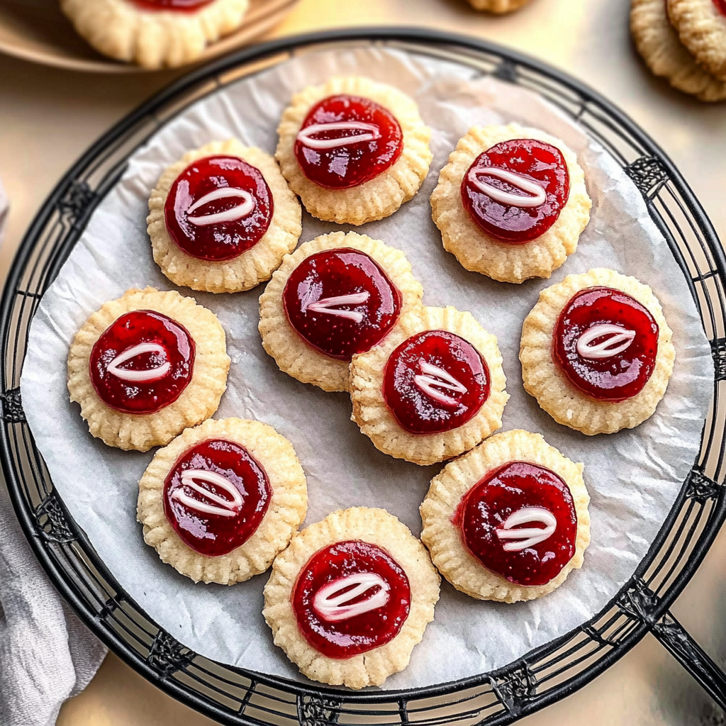Plum Jelly Thumbprint Cookies