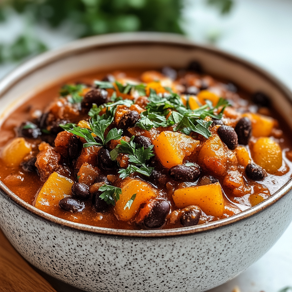 Pumpkin Chili with Black Beans