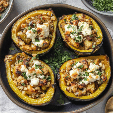 Quinoa Stuffed Acorn Squash