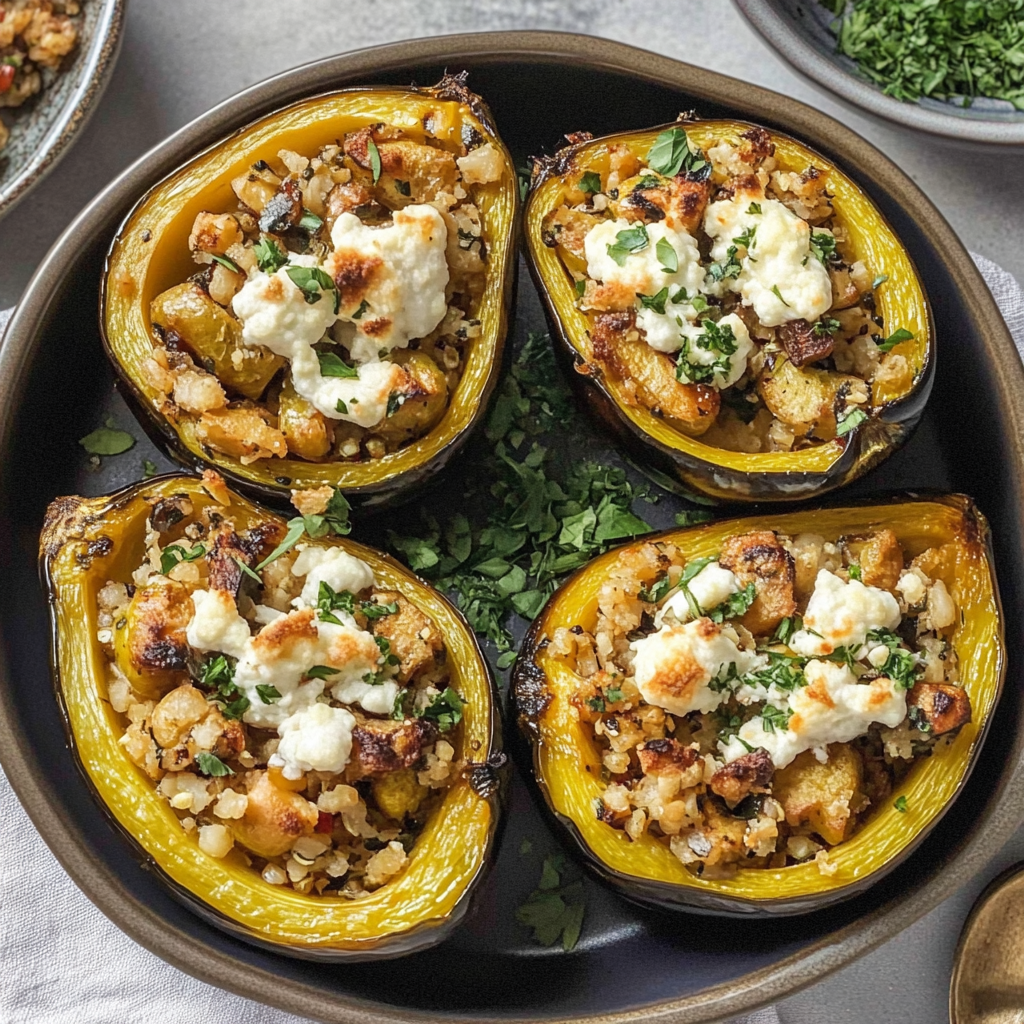 Quinoa Stuffed Acorn Squash