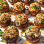 Witch Hat Stuffed Mushrooms