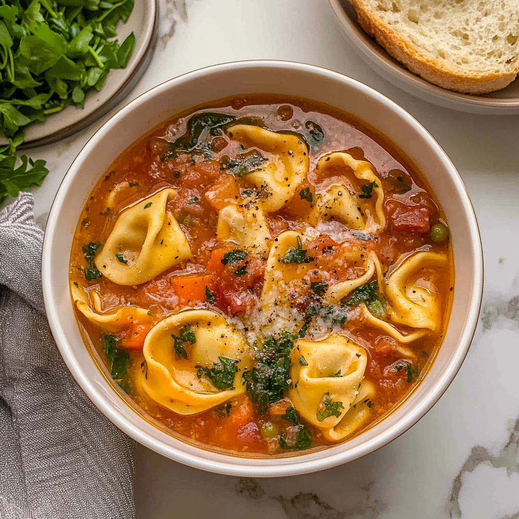Butternut Squash Sausage Tortellini Soup