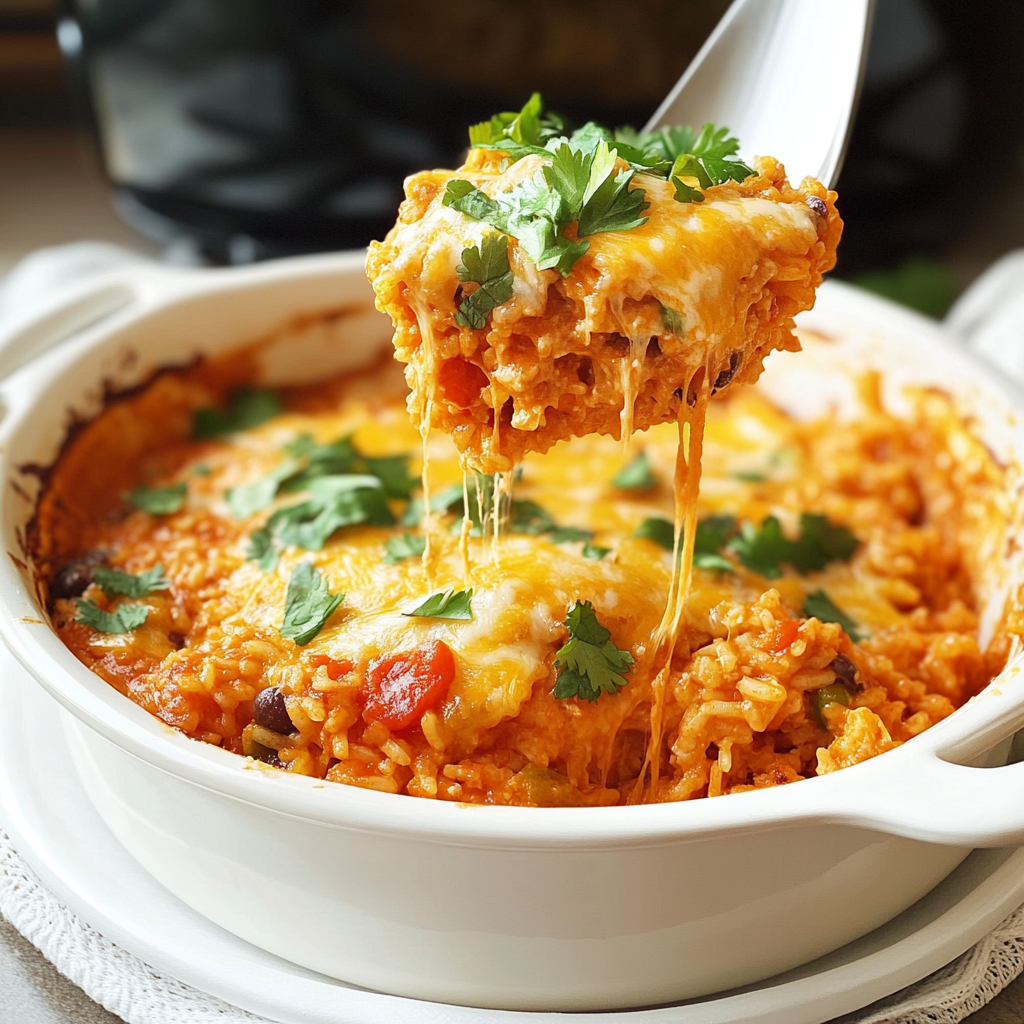 Cheesy Mexican Rice Casserole