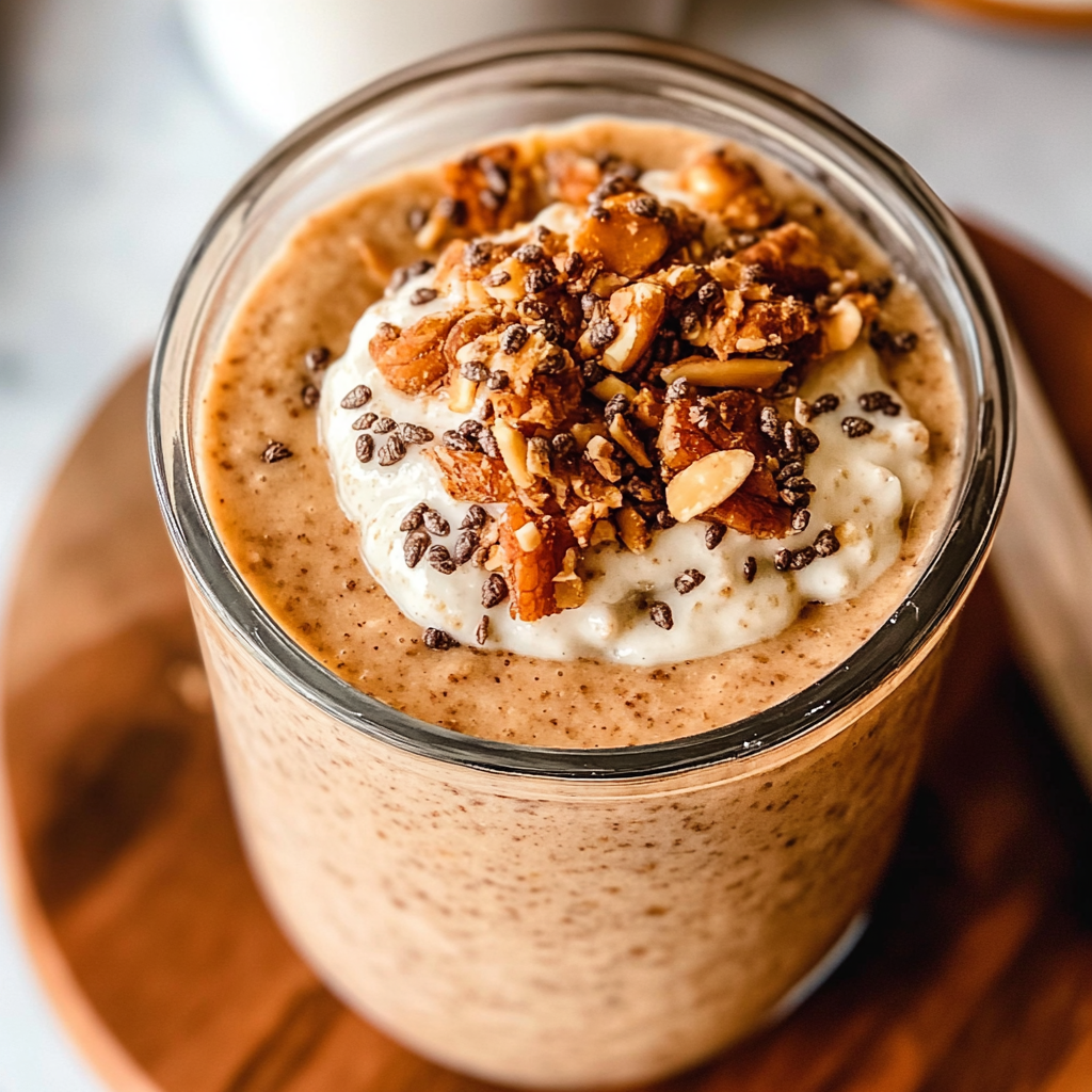 High Protein Pumpkin Overnight Oats