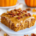Pumpkin Cake with Praline Frosting for Fall Bliss