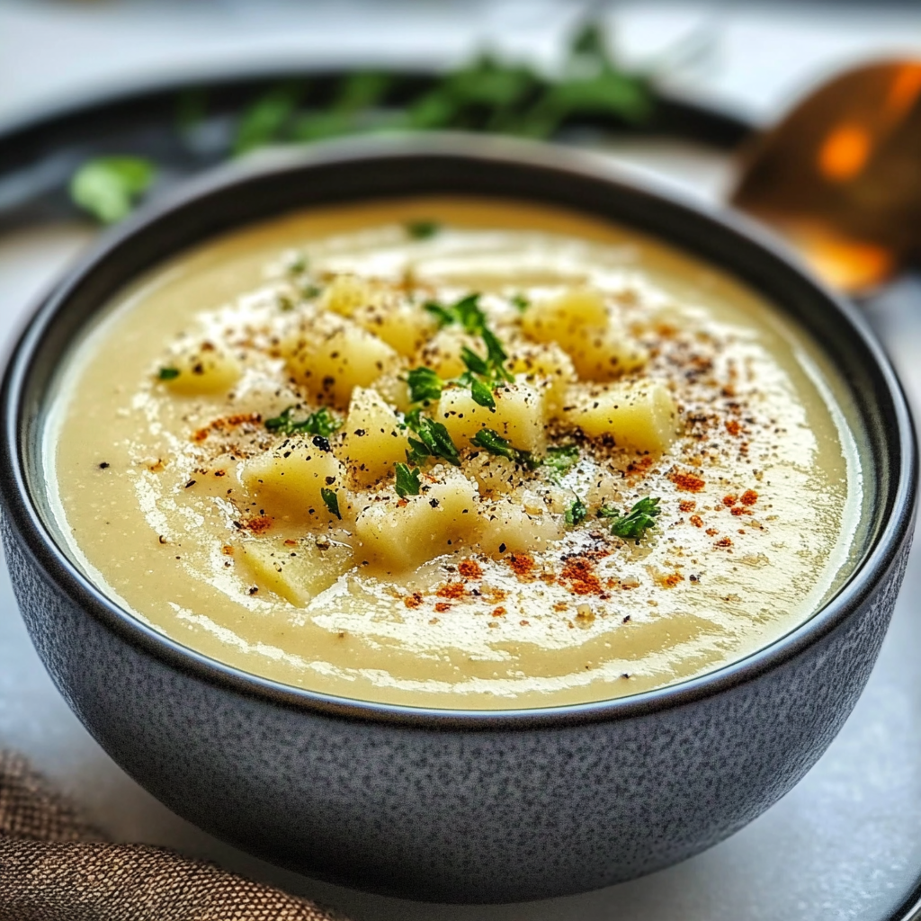 Roasted Garlic Potato Soup