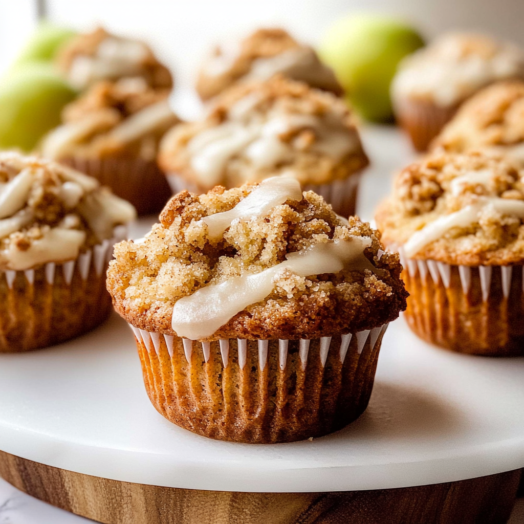 Apple Cinnamon Muffins with Crumb Topping