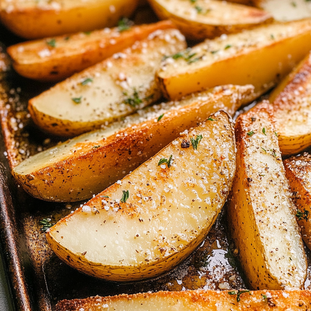 Baked Garlic Parmesan Potato Wedges