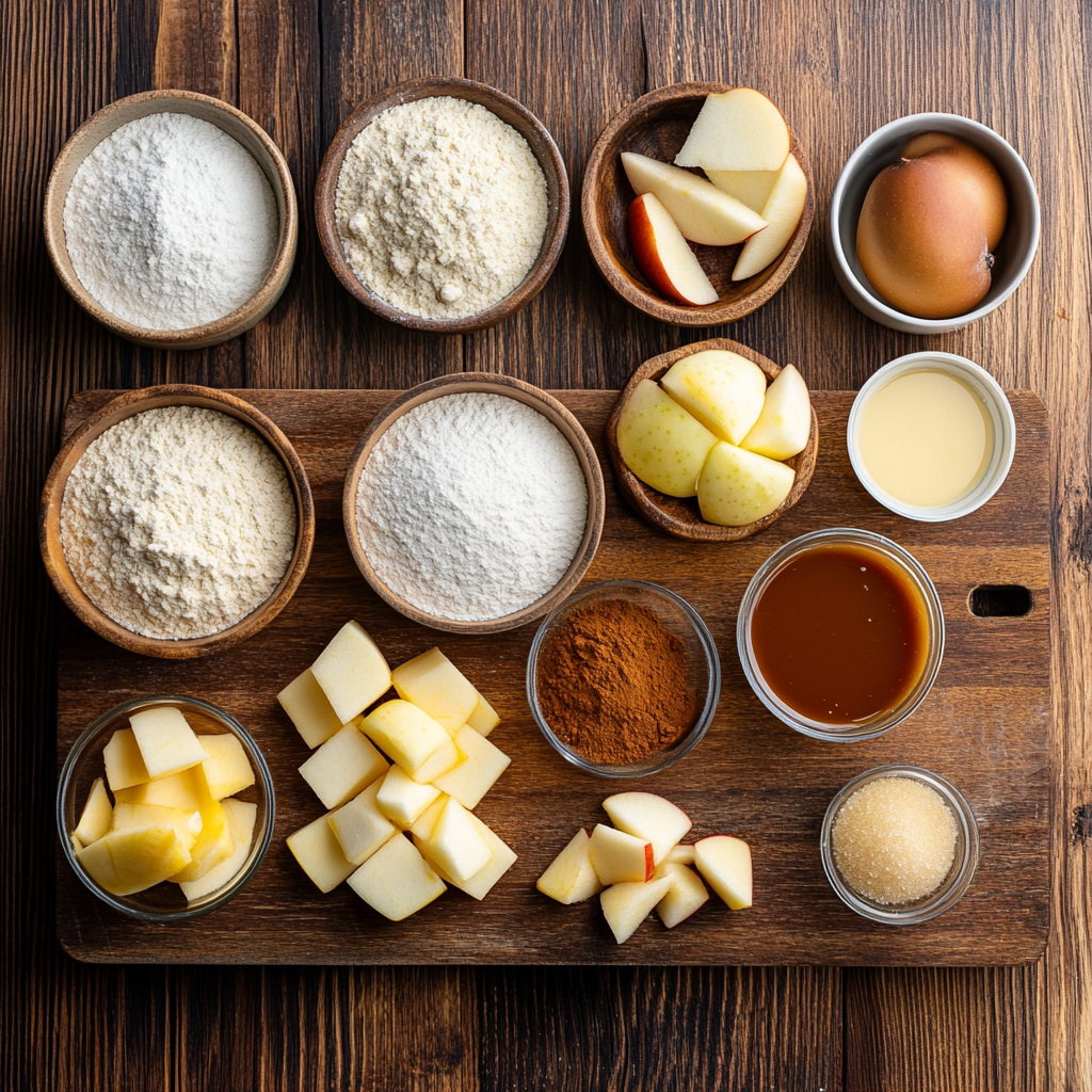 Caramel Apple Crumb Cake ingredients