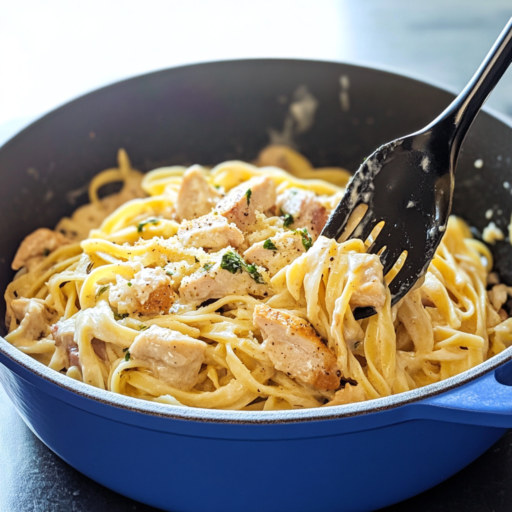 Chicken Alfredo with Brussel Sprouts