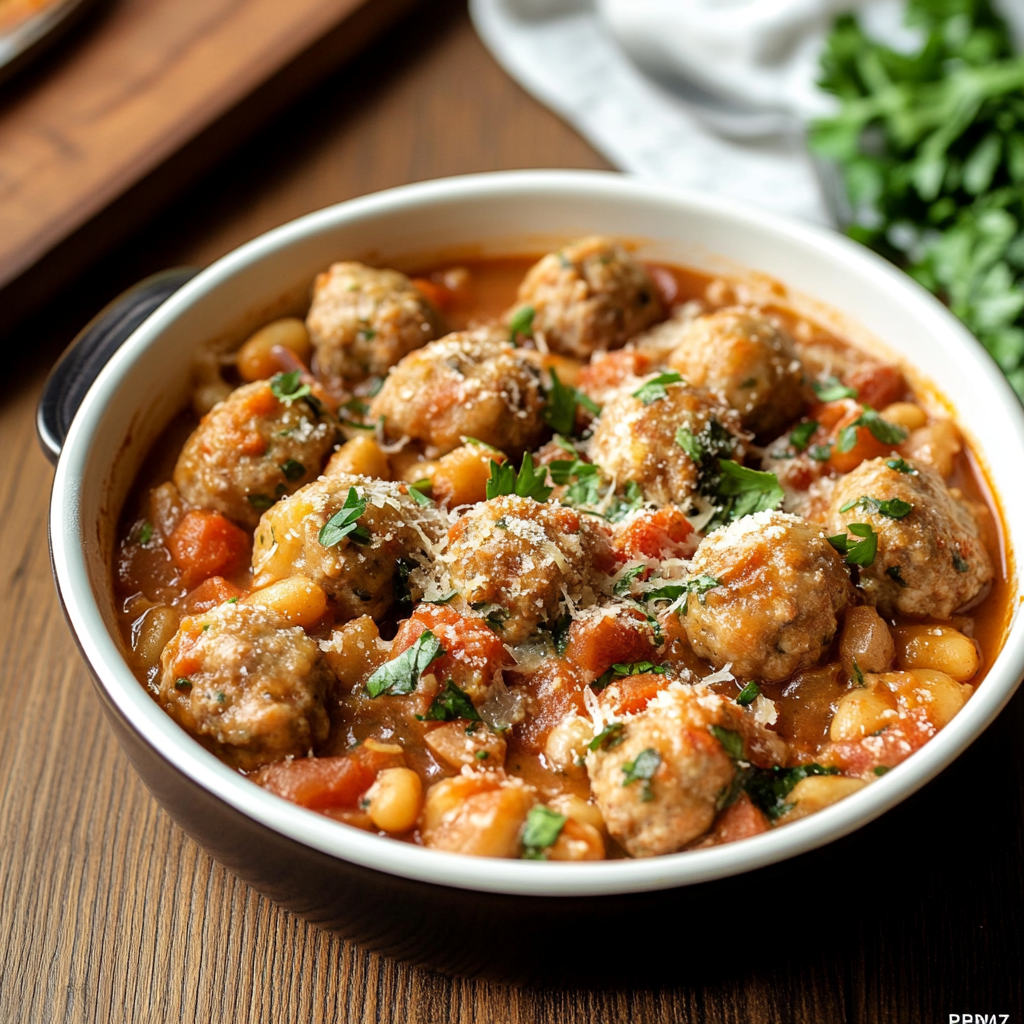 Chicken Meatball Cassoulet