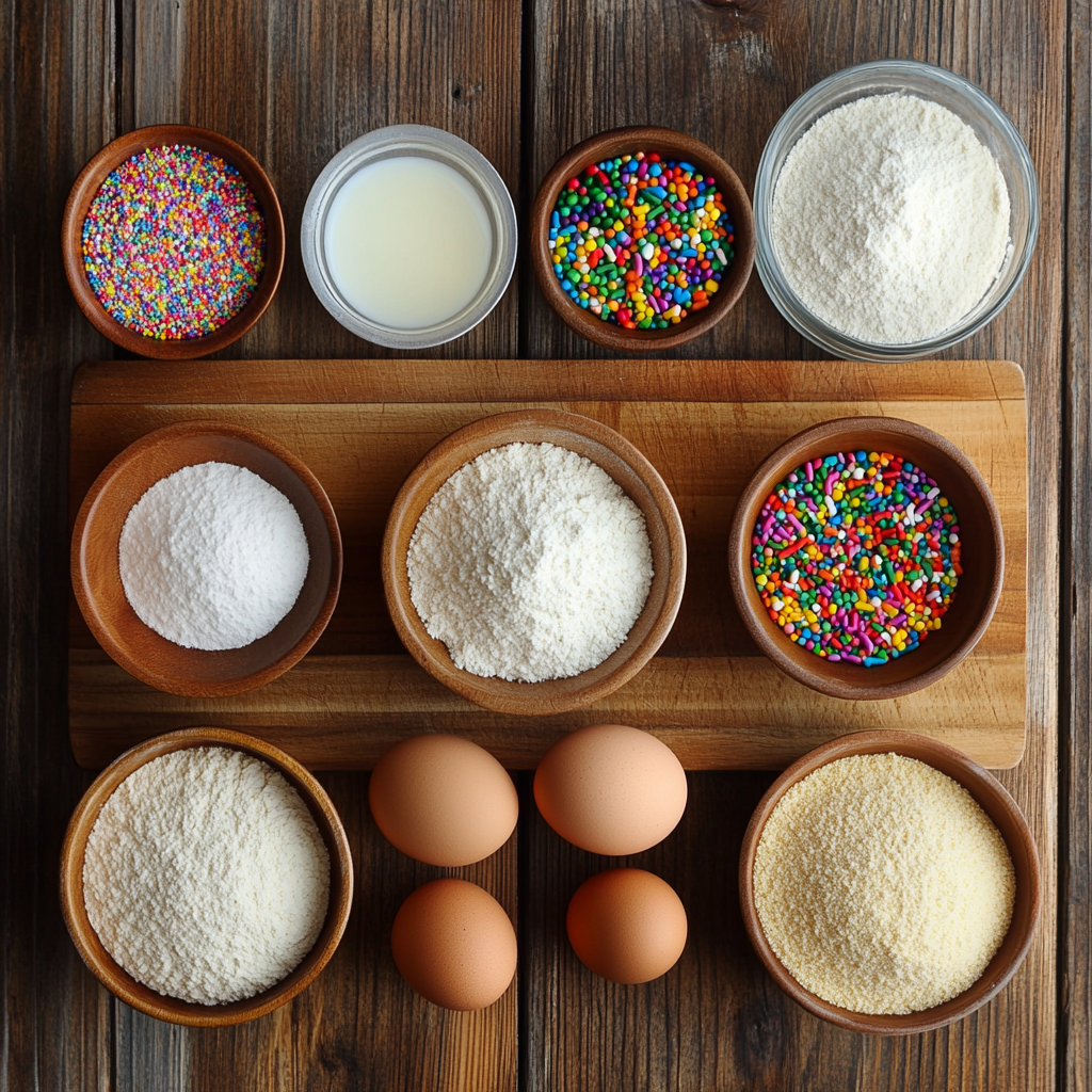Christmas Sprinkle Buttermilk Bread ingredients