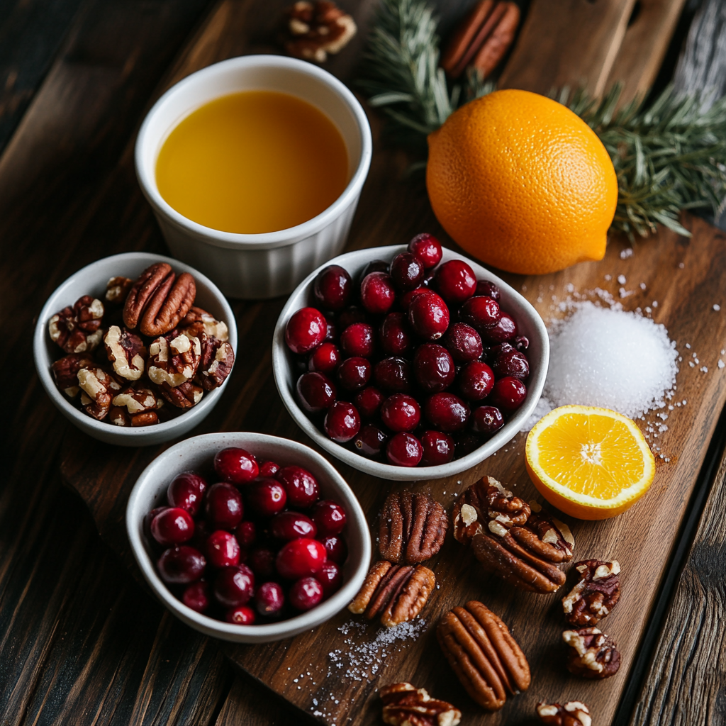 Cranberry Pecan Relish ingredients