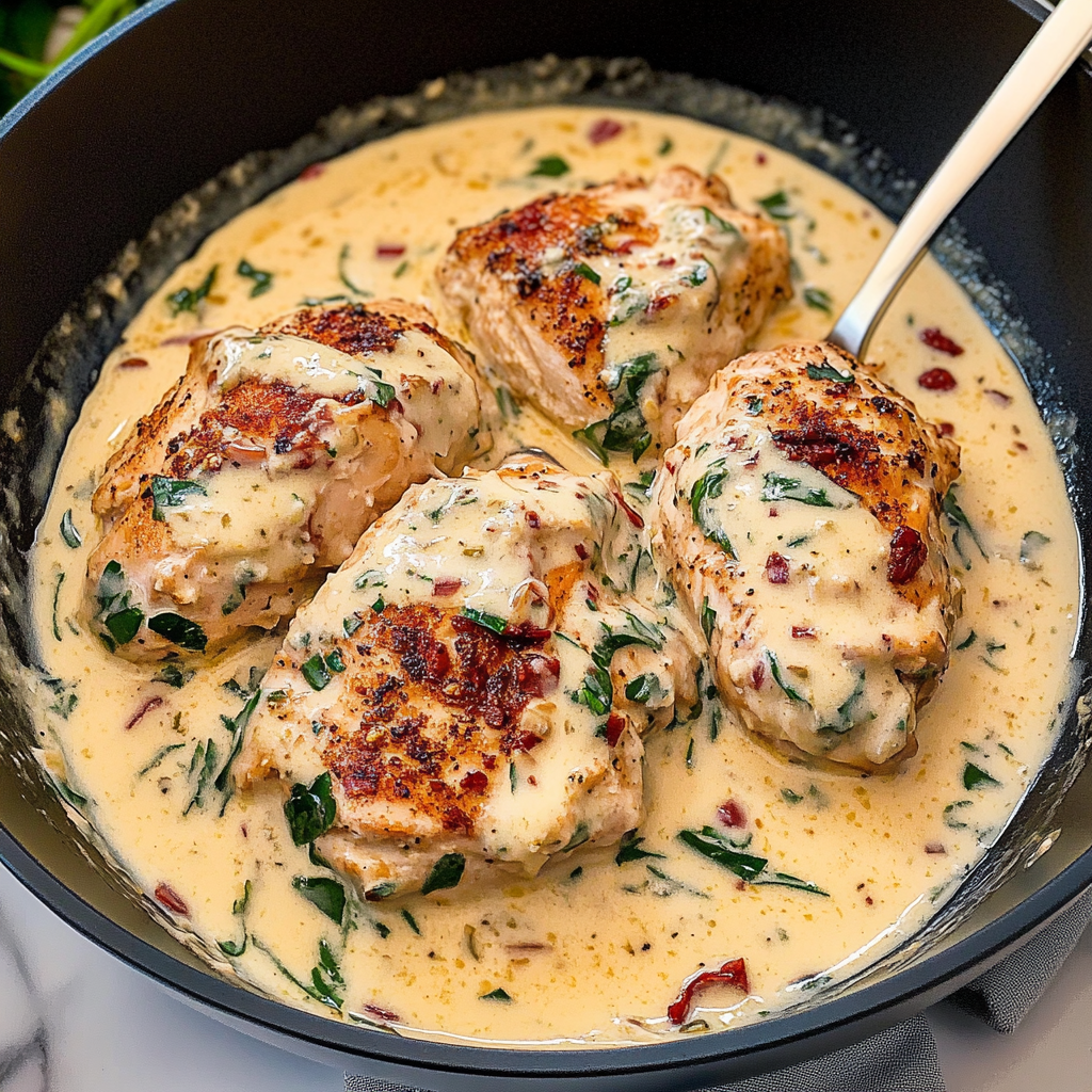 Creamy Chicken in Parmesan Sauce