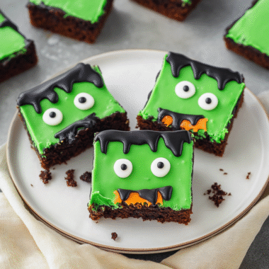Frankenstein Cookie Bars