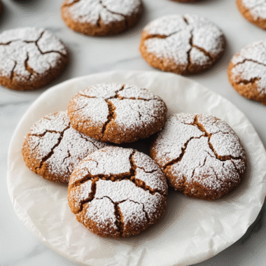 Gingerbread Crinkle Cookies