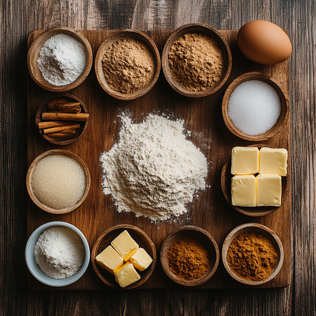 Gingerbread Crinkle Cookies ingredients