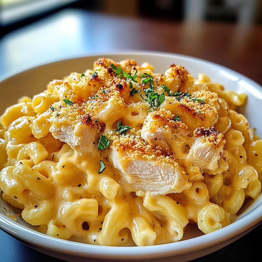 Honey Pepper Chicken Mac and Cheese