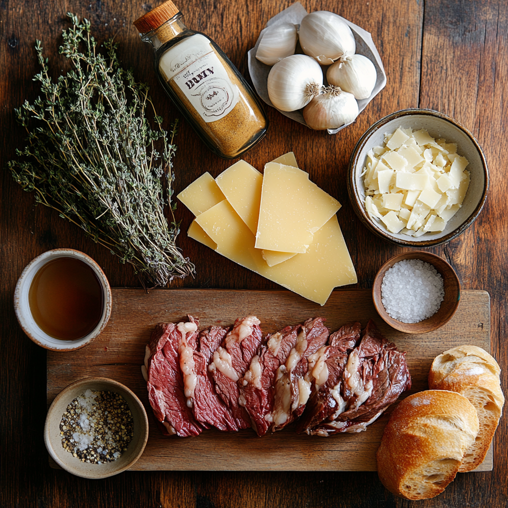 Instant Pot French Onion Pot Roast ingredients