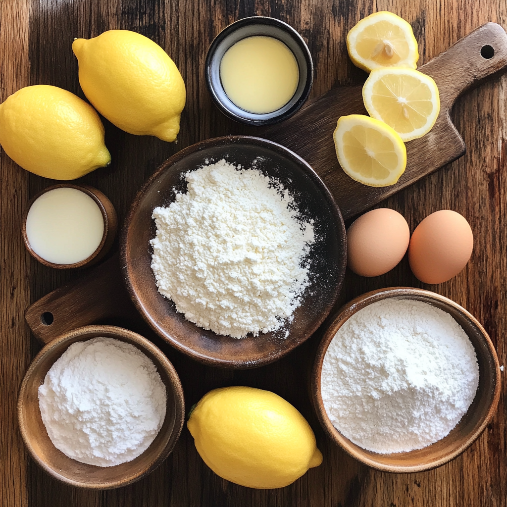 Lemon Surprise Cake ingredients