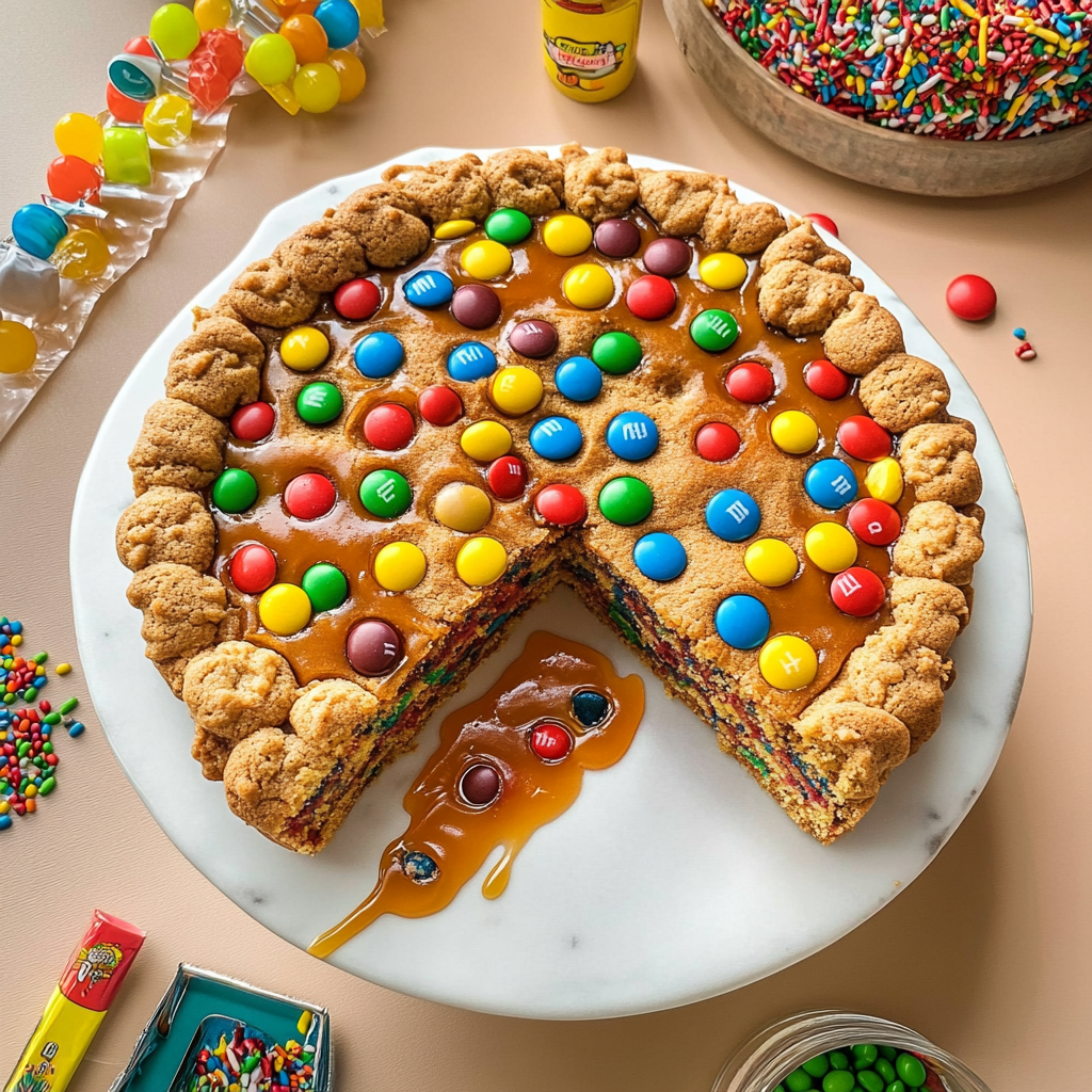 M&M Cookie Cake