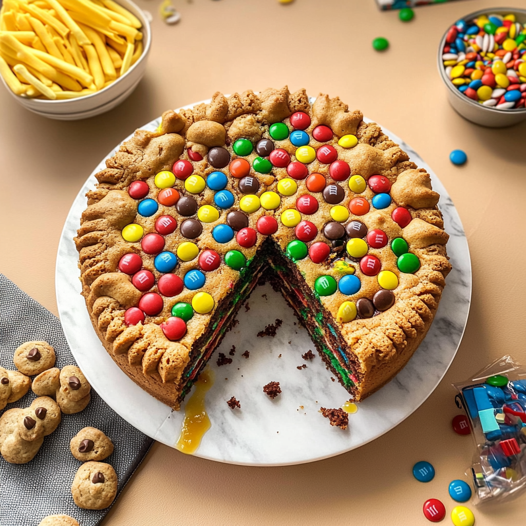 M&M Cookie Cake