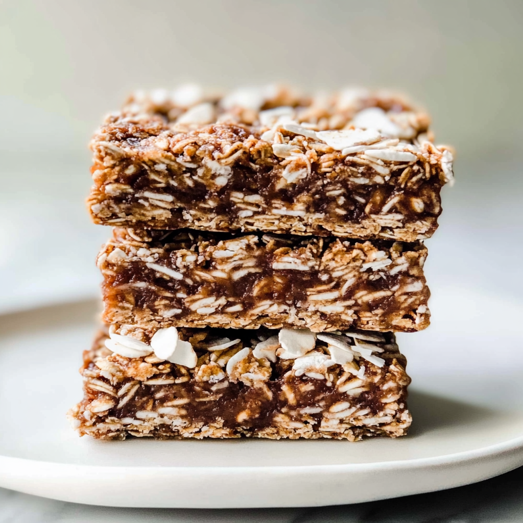 No-Bake Chewy Coconut Granola Bars