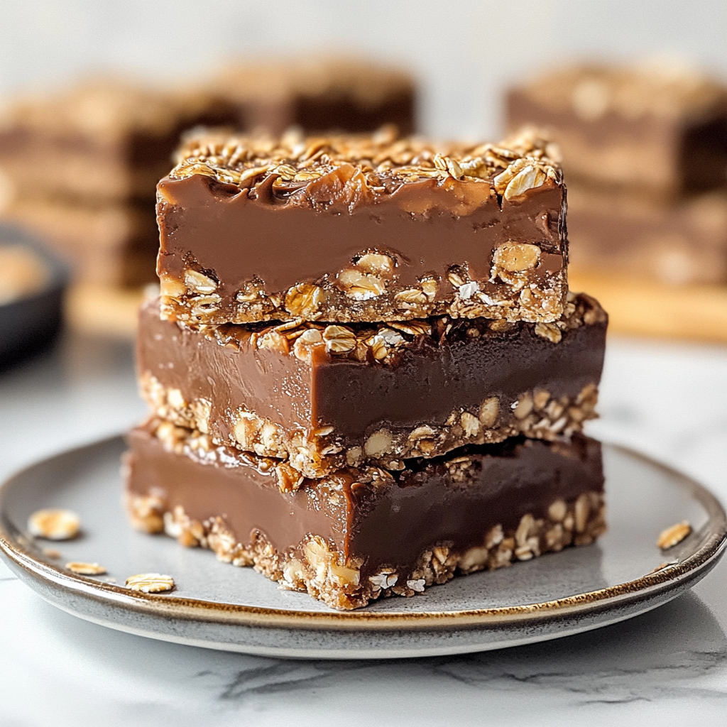No-Bake Chocolate Oat Bars