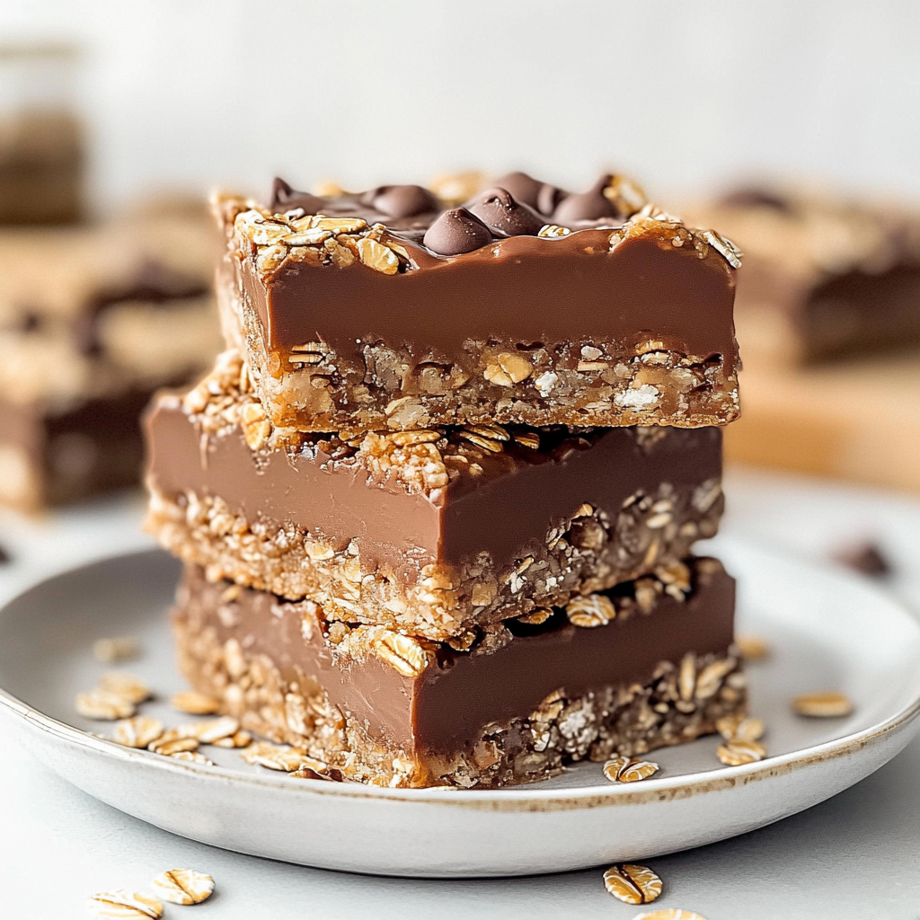No-Bake Chocolate Oat Bars
