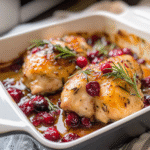 One-Pan Cranberry Rosemary Chicken