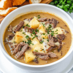 Philly Cheesesteak Soup