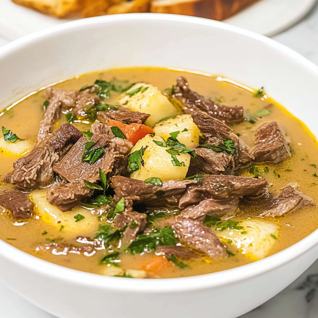 Philly Cheesesteak Soup