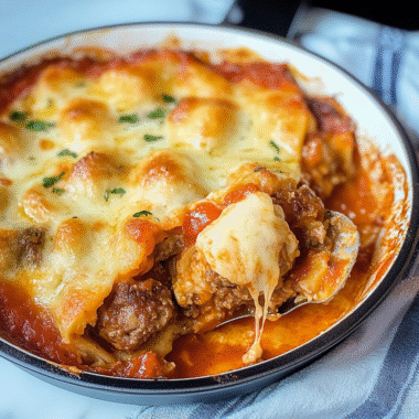 Potato and Meatball Gratin