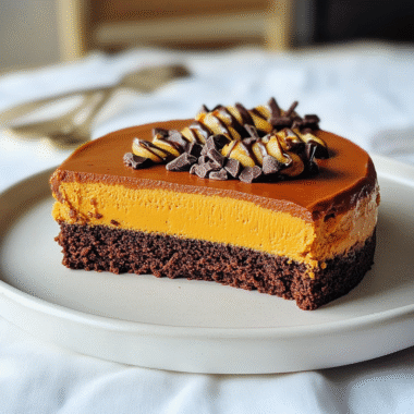 Pumpkin Chocolate Mousse Cake