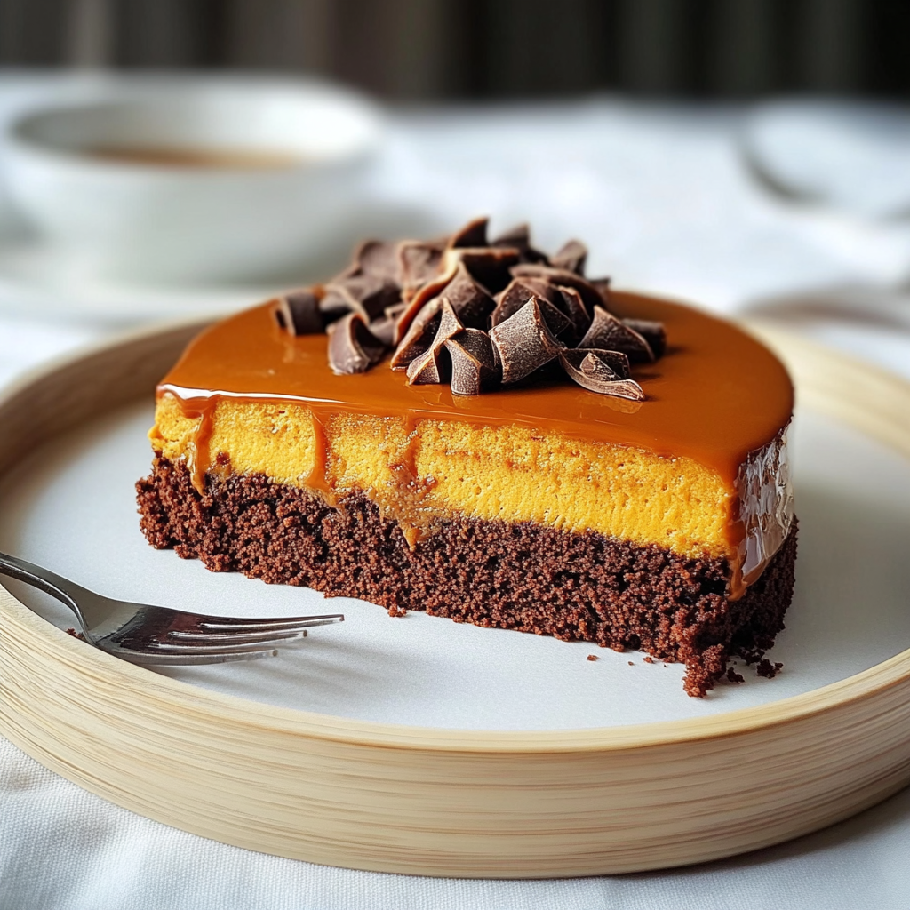 Pumpkin Chocolate Mousse Cake