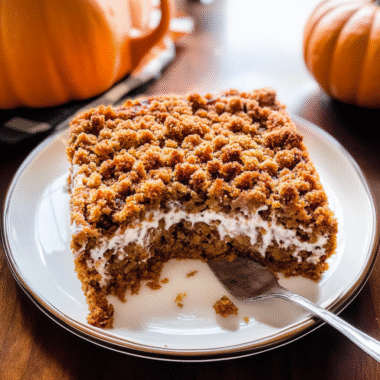 Pumpkin Coffee Cake with Crumb Topping