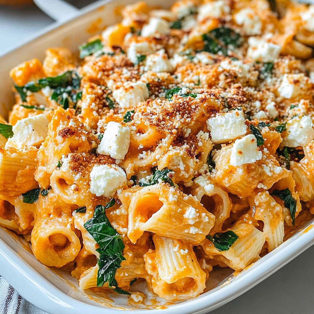 Pumpkin Feta Pasta