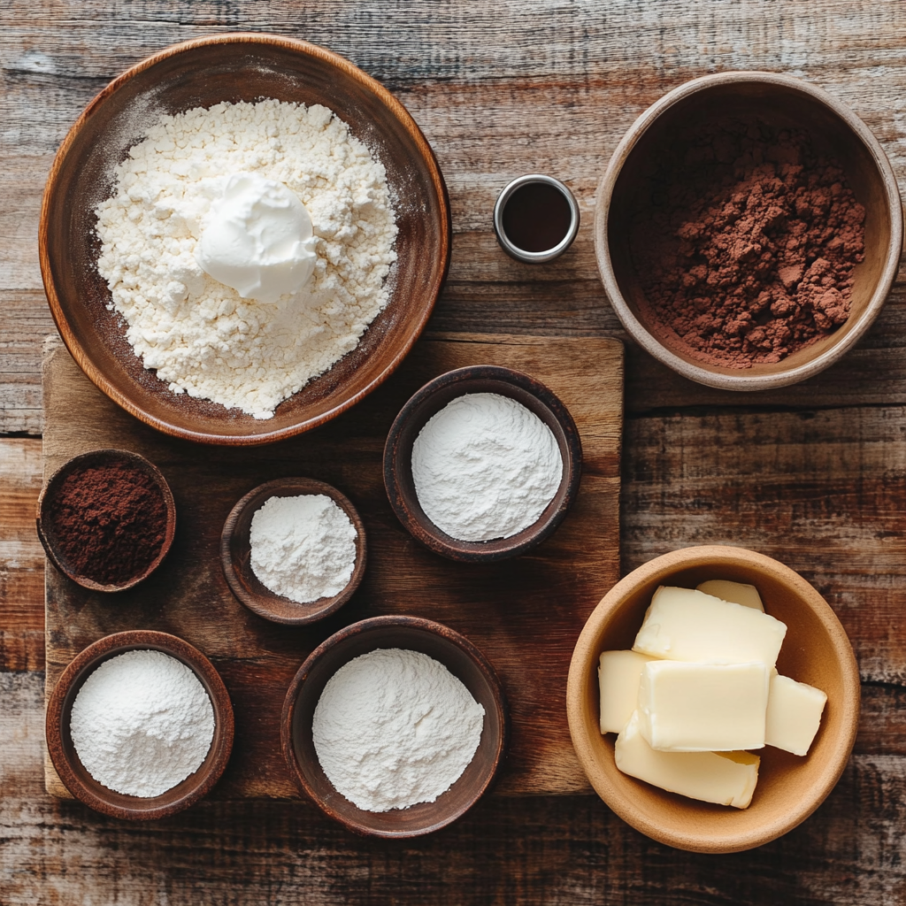 Red Velvet Cheesecake Cookies ingredients