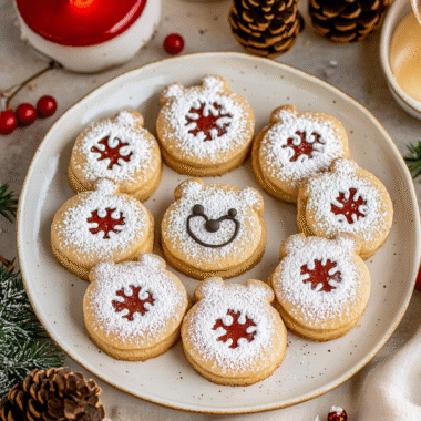 Reindeer Linzer Cookies