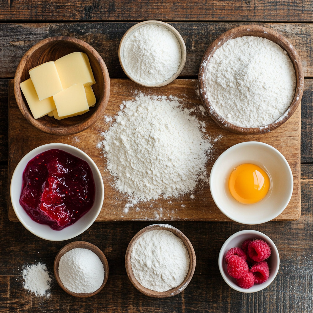 Reindeer Linzer Cookies ingredients